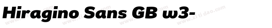 Hiragino Sans GB w3字体转换